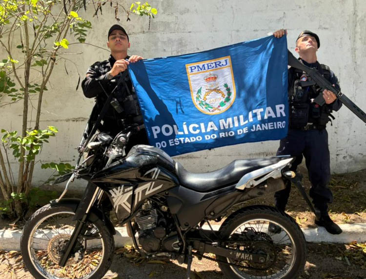 Moto com chassi adulterado é apreendida pela PM na Nova Holanda em Macaé-RJ
