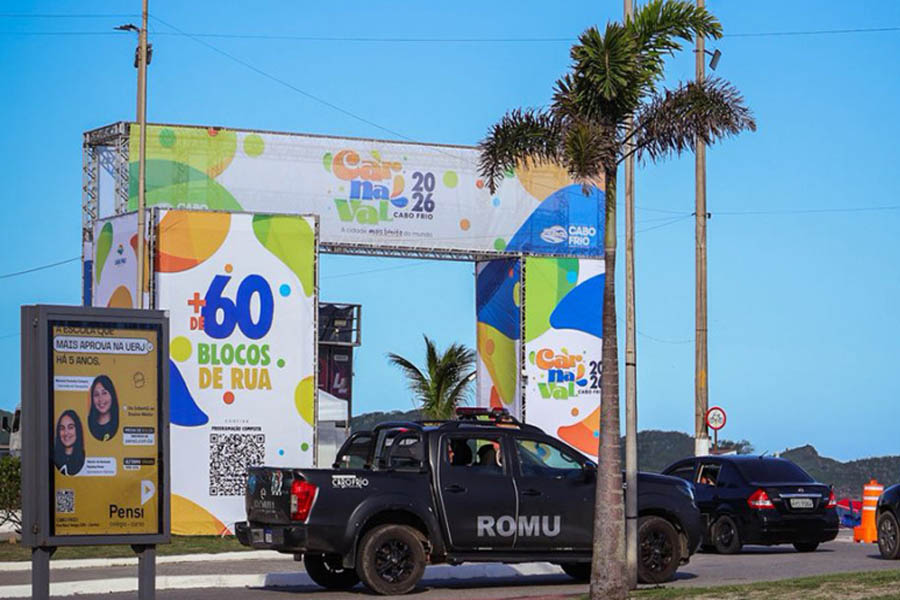 Cabo Frio-RJ aposta em câmeras com reconhecimento facial e presença maciça da Guarda no carnaval