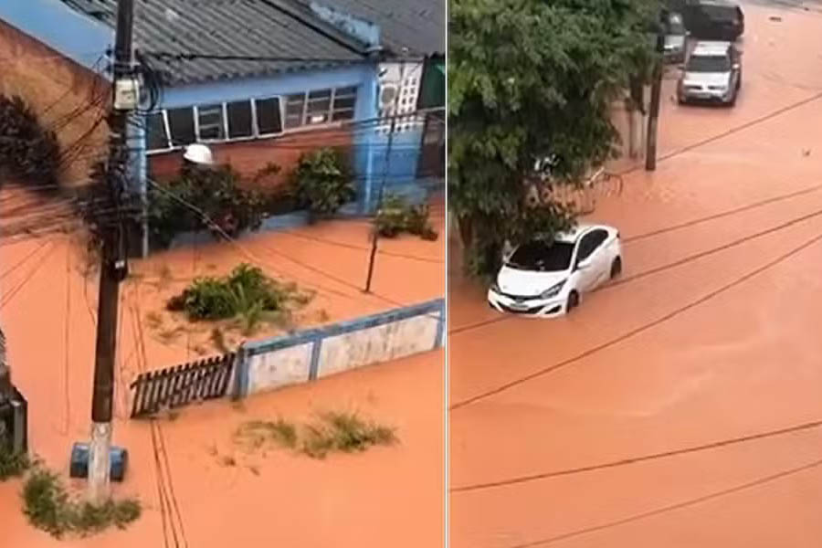 Chuva provoca deslizamentos e alagamentos em Rio Bonito-RJ