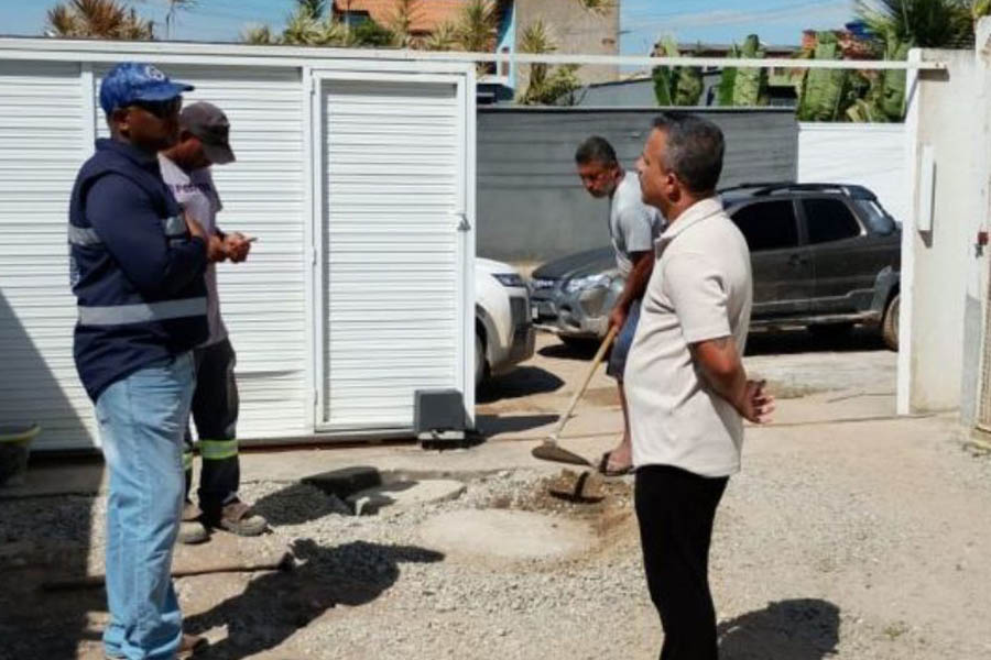 Rio das Ostras-RJ flagra mais 5 ligações clandestinas de esgoto em ação pós-Carnaval